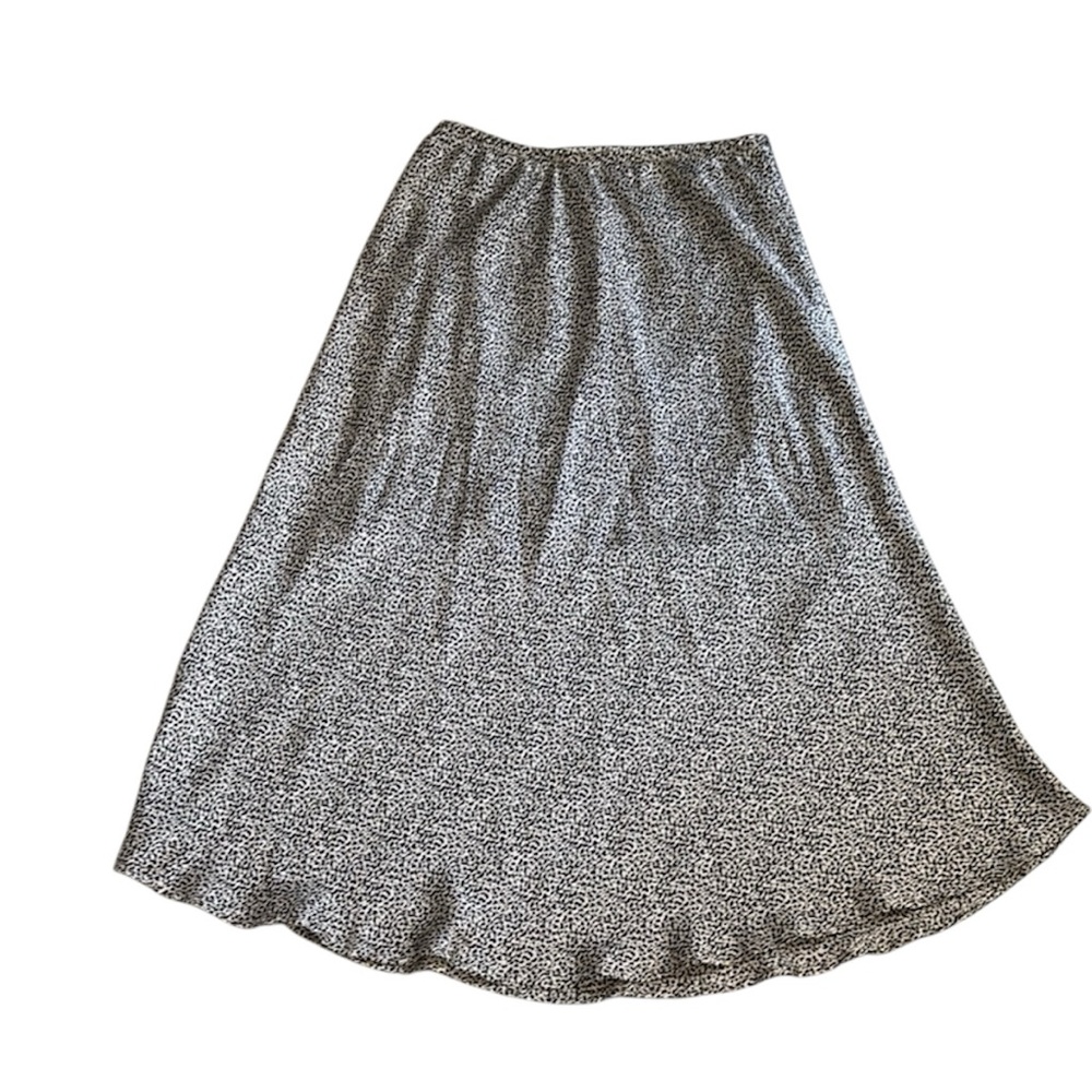 Sienna Sky Tan Gold & Black Print Silky Feel Skirt